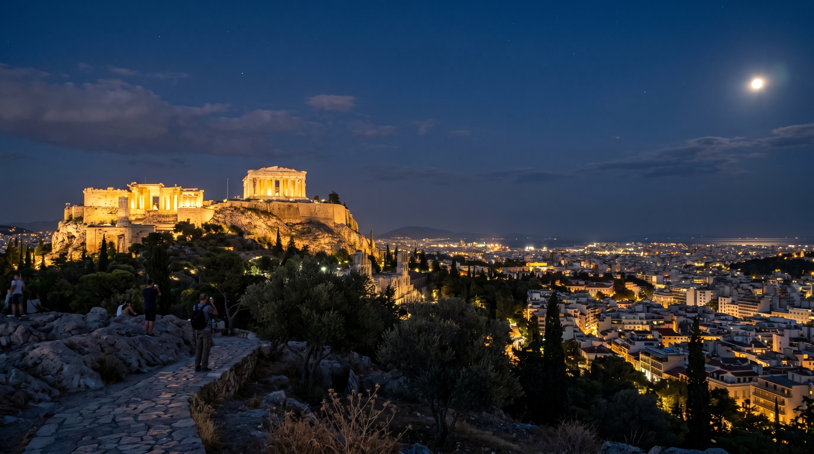 Where Can You See the Acropolis at Night?