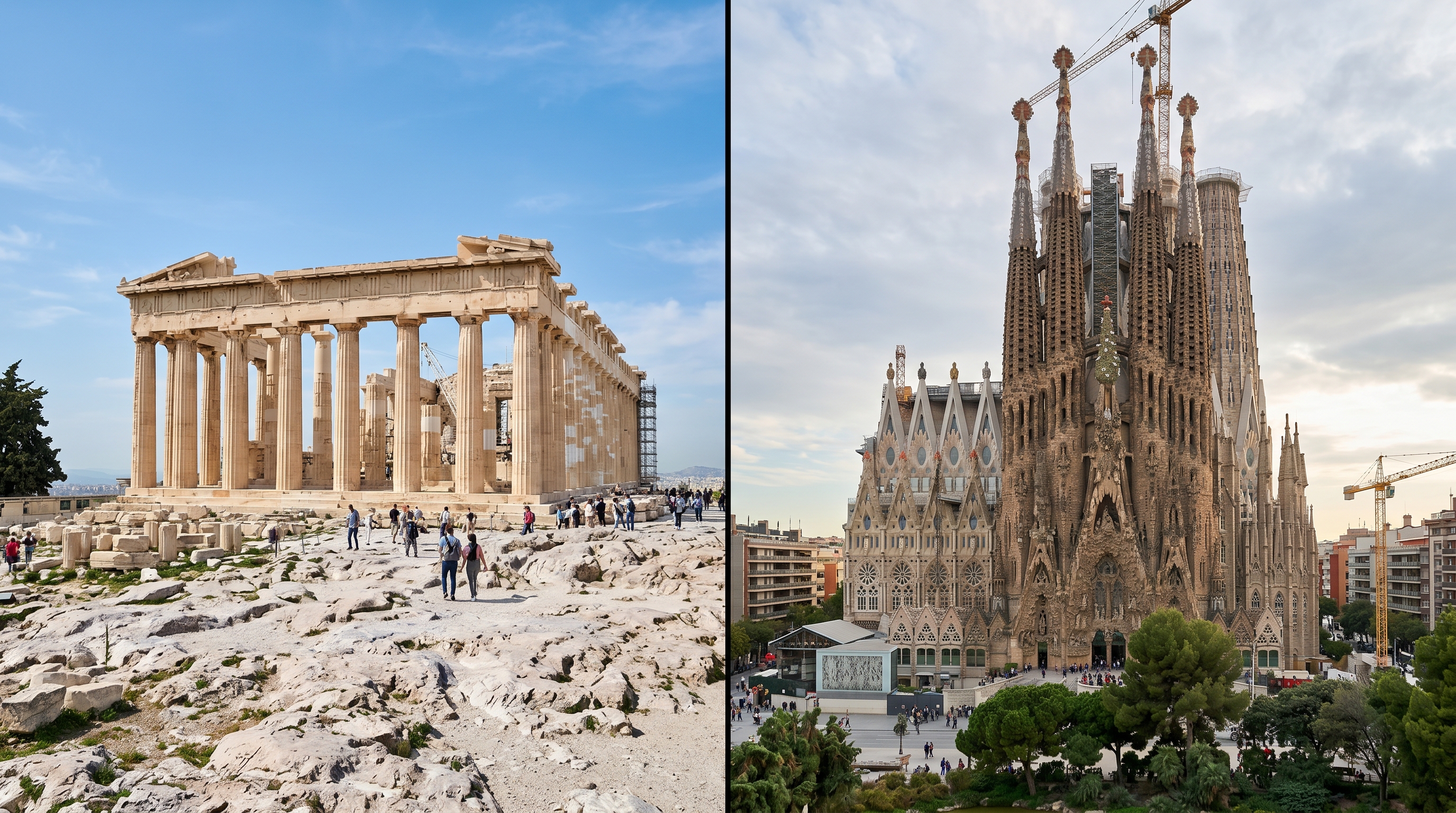 Acropolis vs Sagrada Familia: Ancient Athens or Barcelona's Masterpiece?