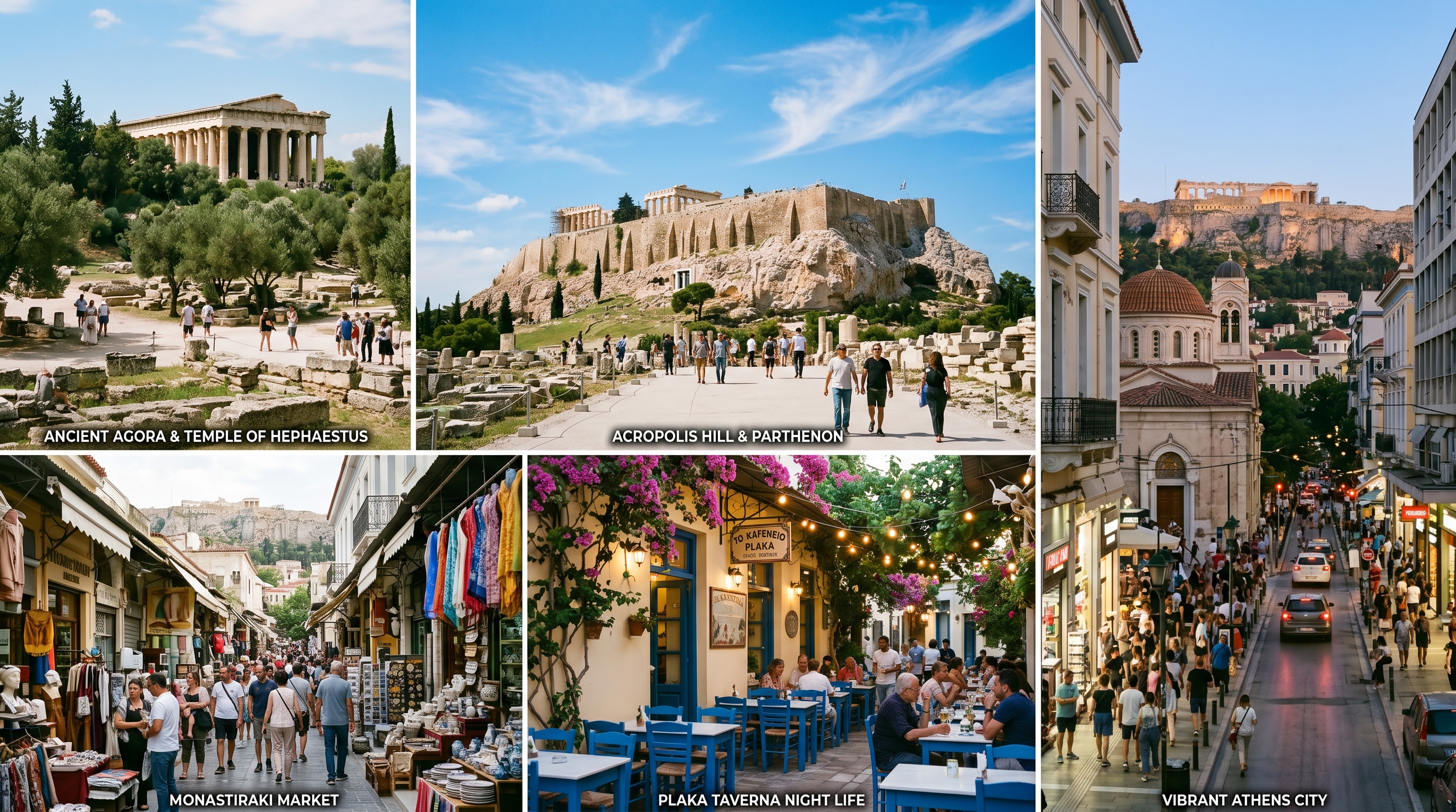 Things to do in Athens - Ancient Agora Monastiraki Plaka Acropolis